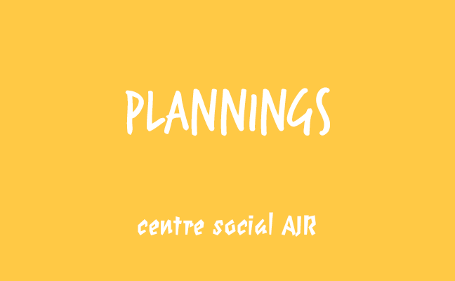 plannings AJR