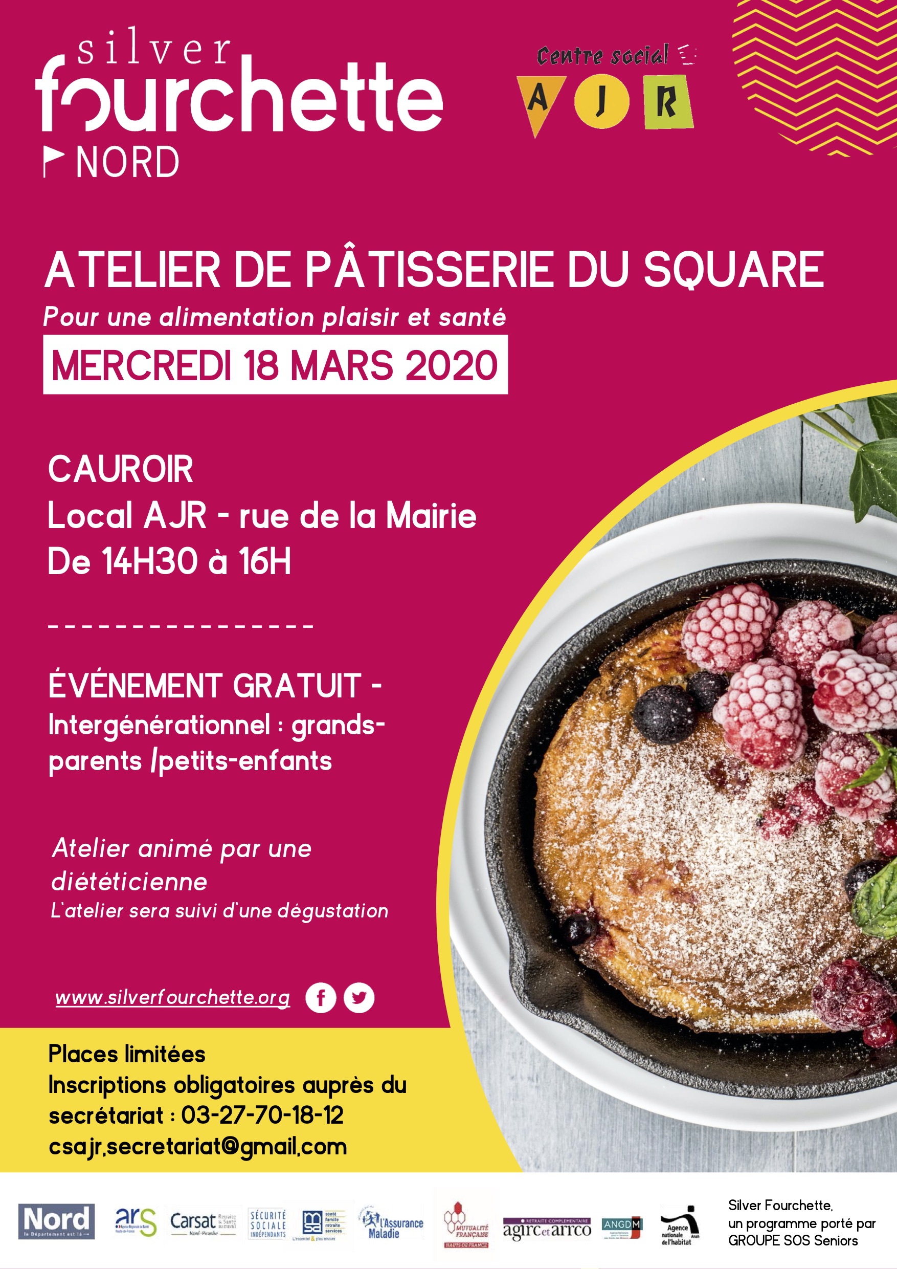 Atelier pâtisserie - 18 mars 2020 - Cauroir