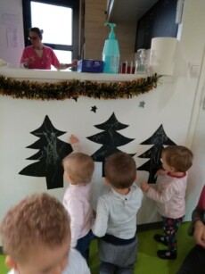 Crèche sapin de noël