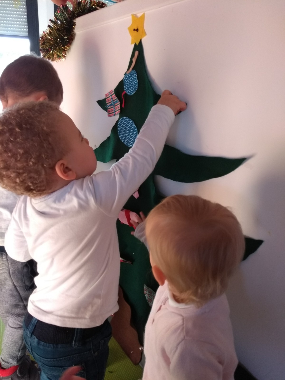 Crèche sapin de noël