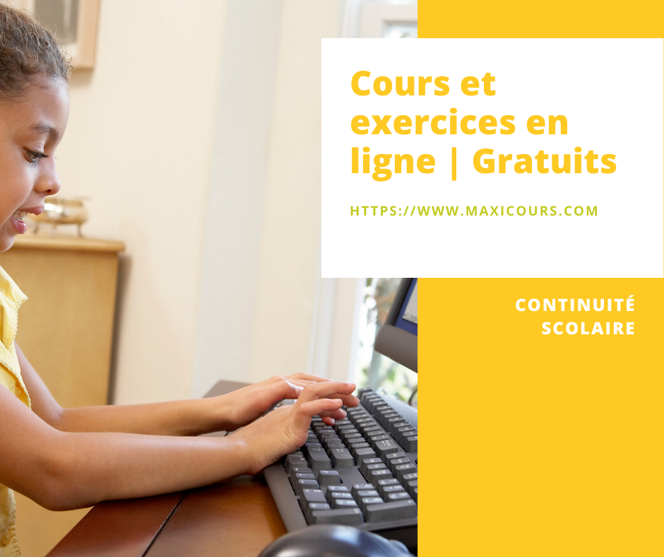 Cours et exercices en ligne et gratuits covid19