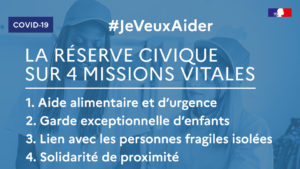 Lancement de la plateforme jeveuxaider.gouv.fr – Réserve civique COVID-19