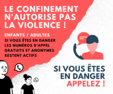 stop violence confinement agression femmes enfants