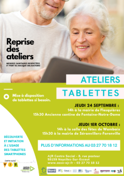 reprise ateliers tablettes