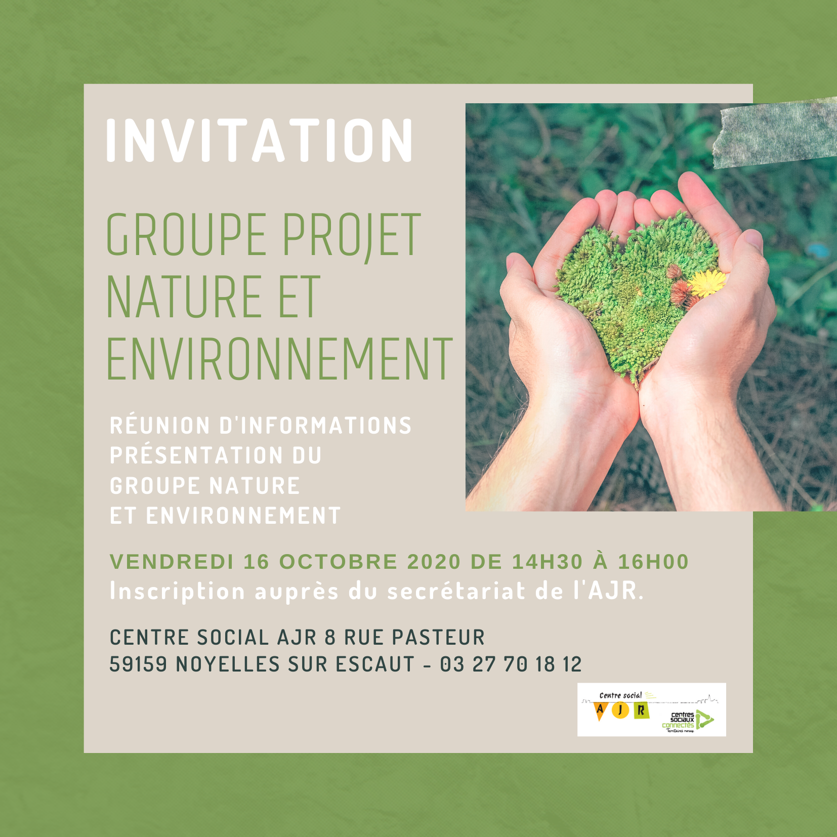 Invitation groupe projet nature et environnement