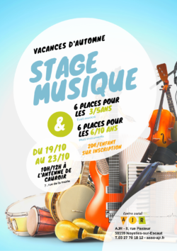 Vacances automne 2020 atelier musique