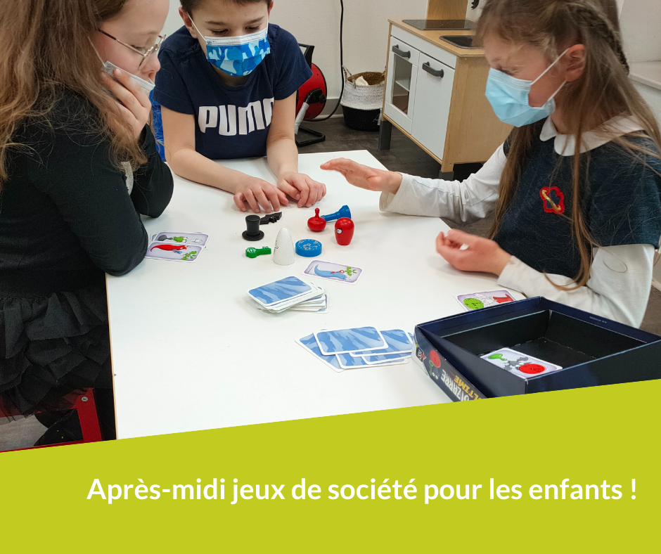 photo des enfants lors de l'après-midi jeux de société