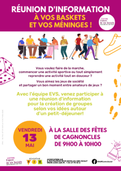 Réunion d'information à Cagnoncles EVS AJR