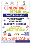 25 Octobre : Générations Repair, le Repair Café de l’AJR