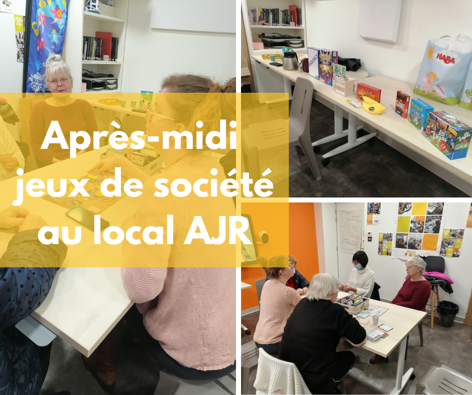 Après-midi jeux de société au local AJR