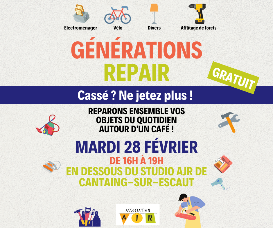 Repair café le 28 Février