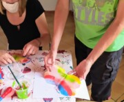 square ajr atelier peinture et recup parents enfants