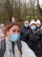 photo de la marche débutant