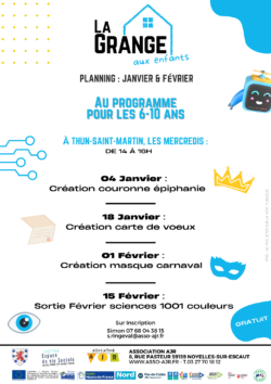 Planning la grange aux enfants